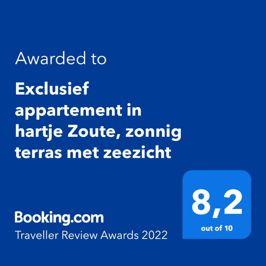 Exclusief Appartement In Hartje Zoute, Zonnig Terras Met Zeezicht Knokke-Heist Eksteriør bilde